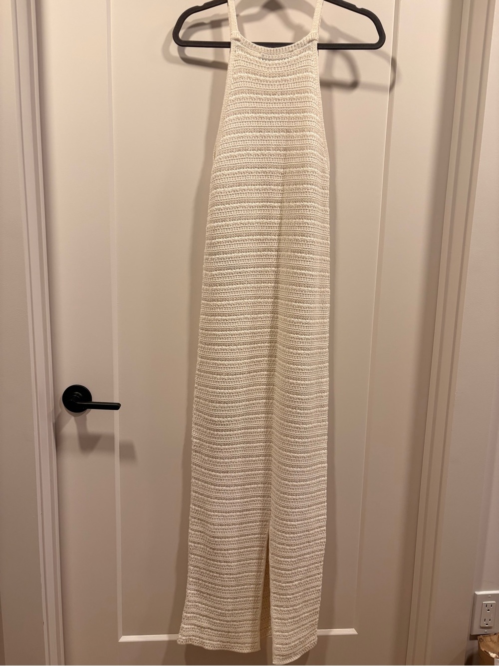 Bershka Cream Crochet Dress